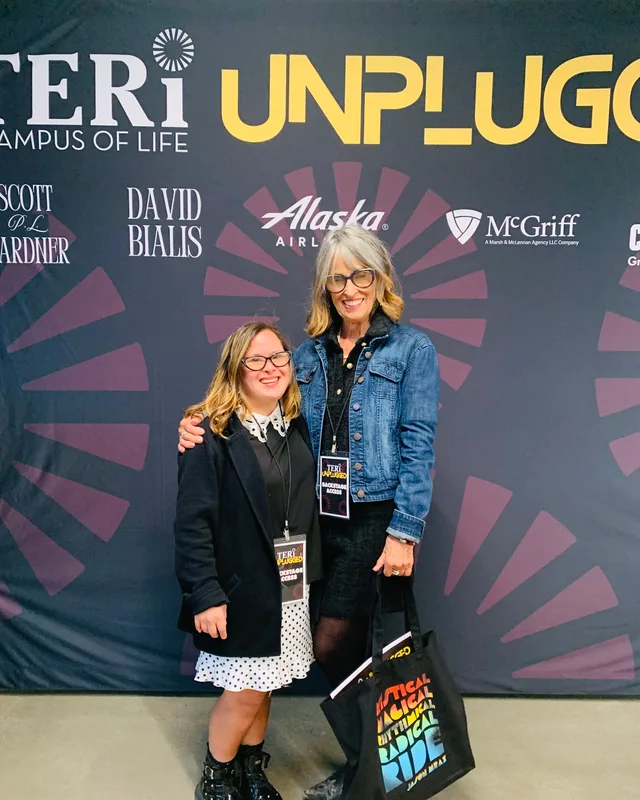 Laura and Jasmine together at a TERI Campus of Life event